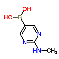 [2-(Methylamino)-5-pyrimidinyl]boronic acid structure