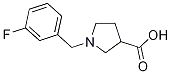 1-(3-FLUOROBENZYL)PYRROLIDINE-3-CARBOXYLICACID Structure