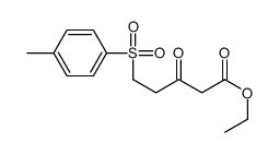 5-[(4-甲苯基)磺酰]-3-氧代戊酸乙酯结构式