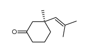 (S)-3-methyl-3-(2-methylprop-1-enyl)cyclohexanone Structure