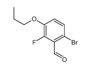 6-Bromo-2-fluoro-3-propoxybenzaldehyde Structure