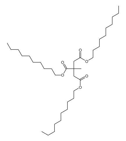 tris-decyl 2-methylpropane-1,2,3-tricarboxylate结构式