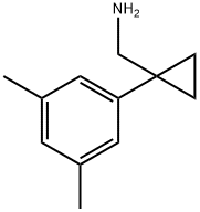 (1-(3,5-二甲基苯基)环丙基)甲胺盐酸盐结构式