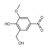 2-hydroxy-3-methoxy-5-nitro-benzyl alcohol结构式