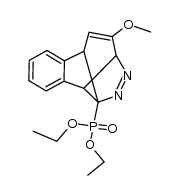 diethyl (10-methoxy-3,3a,8,8a-tetrahydro-3,8-ethenoindeno[2,1-c]pyrazol-8a-yl)phosphonate结构式