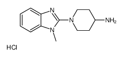 1-(1-Methyl-1H-benzoimidazol-2-yl)-piperidin-4-ylamine hydrochloride Structure