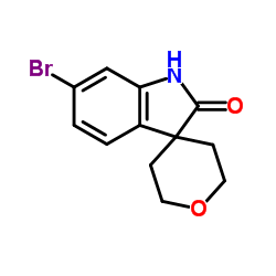 6-Bromo-2',3',5',6'-tetrahydrospiro[indoline-3,4'-pyran]-2-one Structure