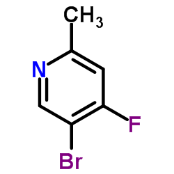 5-Bromo-4-fluoro-2-methylpyridine structure