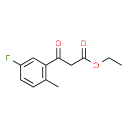 ETHYL (3-FLUORO-6-METHYLBENZOYL)ACETATE Structure