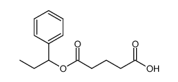 4-((1-phenylpropyloxy)carbonyl)butanoic acid Structure