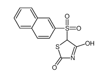 5-(2-naphthalenylsulfonyl)-2,4-thiazolidinedione结构式