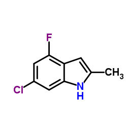 6-Chloro-4-fluoro-2-methyl-1H-indole Structure