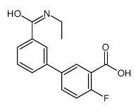 5-[3-(ethylcarbamoyl)phenyl]-2-fluorobenzoic acid Structure