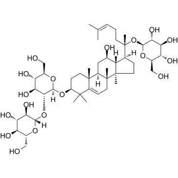 5,6-脱氢人参皂苷Rd结构式