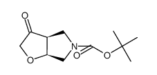 Cis-tert-butyl 3-oxotetrahydro-2H-furo[2,3-c]pyrrole-5(3H)-carboxylate structure