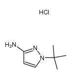 1-tert-butyl-1H-pyrazol-3-amine hydrochloride结构式