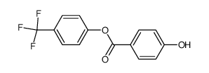 4-hydroxybenzoic acid 4'-trifluoromethylphenyl ester Structure