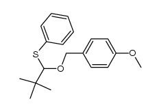 (1-((4-methoxybenzyl)oxy)-2,2-dimethylpropyl)(phenyl)sulfane结构式