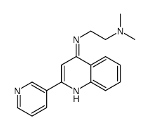 N',N'-dimethyl-N-(2-pyridin-3-ylquinolin-4-yl)ethane-1,2-diamine结构式