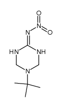 5-tert-butyl-2-(nitroimino)hexahydro-s-triazine Structure