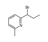 2-(1-bromopropyl)-6-methylpyridine Structure