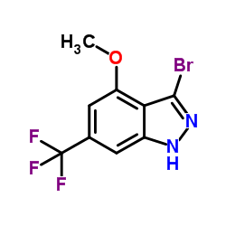 3-Bromo-4-methoxy-6-(trifluoromethyl)-1H-indazole Structure