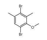 1,4-dibromo-2-methoxy-3,5-dimethylbenzene结构式