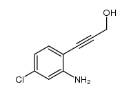 3-(2-amino-4-chlorophenyl)-2-propyn-1-ol结构式