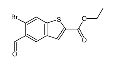 6-bromo-2-ethoxycarbonyl-5-formylbenzo(b)thiophene Structure