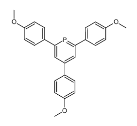 2,4,6-tris-(4-methoxy-phenyl)-phosphinine结构式