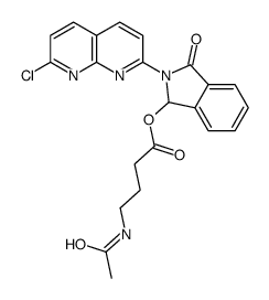 [2-(7-chloro-1,8-naphthyridin-2-yl)-3-oxo-1H-isoindol-1-yl] 4-acetamidobutanoate Structure