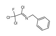 N-benzyldichlorofluoroacetimidoyl chloride Structure