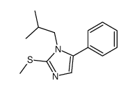 1-isobutyl-2-methylthio-5-phenylimidazole Structure