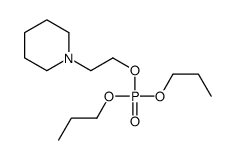 Phosphoric acid 2-piperidinoethyldipropyl ester structure