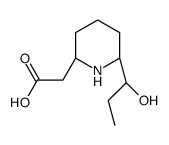 2-[(2R,6S)-6-(1-hydroxypropyl)piperidin-2-yl]acetic acid结构式