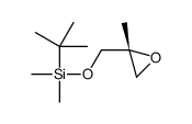 tert-butyl-dimethyl-[[(2R)-2-methyloxiran-2-yl]methoxy]silane结构式