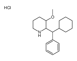 2-(alpha-Cyclohexylbenzyl)-3-methoxypiperidine hydrochloride Structure