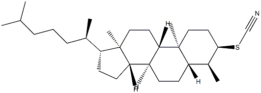 4α-Methyl-5α-cholestan-3α-yl thiocyanate结构式