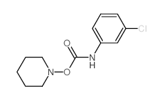 1-piperidyl N-(3-chlorophenyl)carbamate结构式