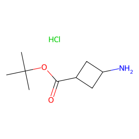 tert-butyl trans-3-aminocyclobutane-1-carboxylate hydrochloride Structure