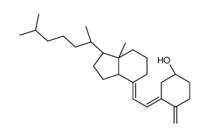 3Β,5E,7E-9,10-断胆甾-5,7,10[1P]-三烯-3-醇结构式