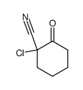 Cyclohexanecarbonitrile,1-chloro-2-oxo- structure