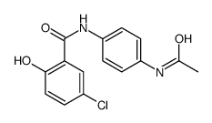 N-(4-acetamidophenyl)-5-chloro-2-hydroxybenzamide结构式