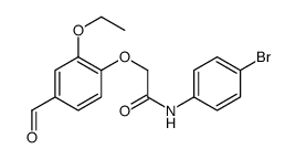 N-(4-Bromophenyl)-2-(2-ethoxy-4-formylphenoxy)acetamide结构式