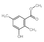 Benzoic acid,3-hydroxy-2,5-dimethyl-, methyl ester structure