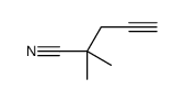 2,2-dimethylpent-4-ynenitrile Structure