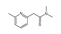 N,N-Dimethyl-2-(6-methyl-pyridin-2-yl)-thioacetamide结构式