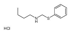 N-(phenylsulfanylmethyl)butan-1-amine,hydrochloride结构式