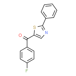 (4-Fluorophenyl)(2-phenyl-1,3-thiazol-5-yl)methanone Structure