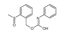 Benzenemethanol, 2-(methylsulfinyl)-, phenylcarbamate (9CI)结构式